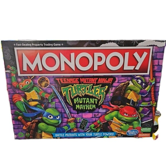 Teenage Mutant Ninja Turtles TMNT Monopoly: Mutant Mayhem Edition NIB - Picture 1 of 4